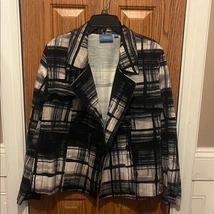 Simply Vera Vera Wang Monochrome Checkered Blazer